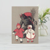Krampus jagt Kinder Schalter (Stehend Vorderseite)