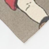 Krampus jagt Kinder Schalter Fleecedecke (Ecke)