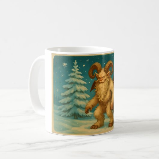 Krampus Kaffeetasse (Vorderseite Links)