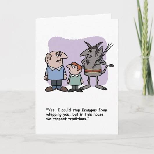 Krampus Karte (Vorderseite)