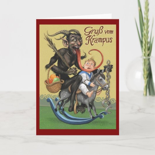 Krampus Karte (Vorderseite)
