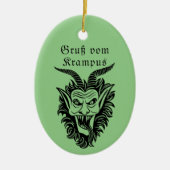 Krampus Keramik Ornament (Vorne)