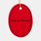 Krampus Keramik Ornament (Hinten)