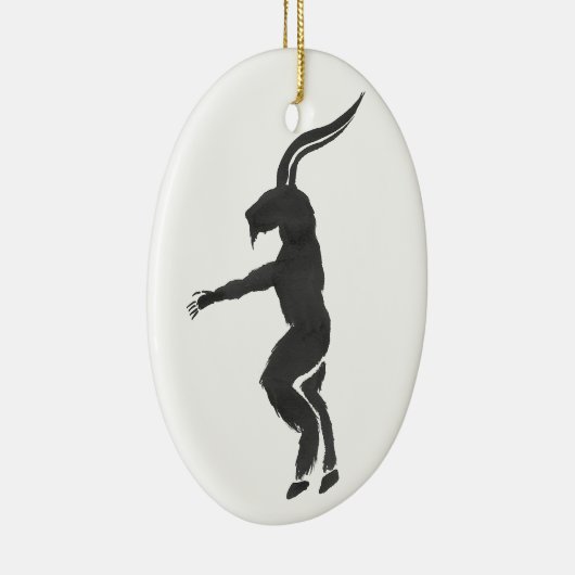 Krampus Keramik Ornament (Rechts)