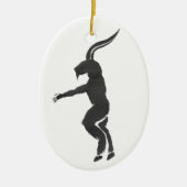 Krampus Keramik Ornament (Vorne)