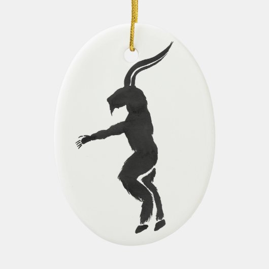 Krampus Keramik Ornament (Vorne)