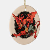 Krampus Keramik Ornament (Rechts)