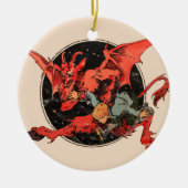 Krampus Keramik Ornament (Vorne)