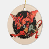 Krampus Keramik Ornament (Links)