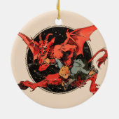 Krampus Keramik Ornament (Hinten)