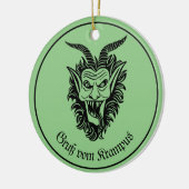 Krampus Keramik Ornament (Links)