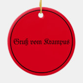 Krampus Keramik Ornament (Hinten)