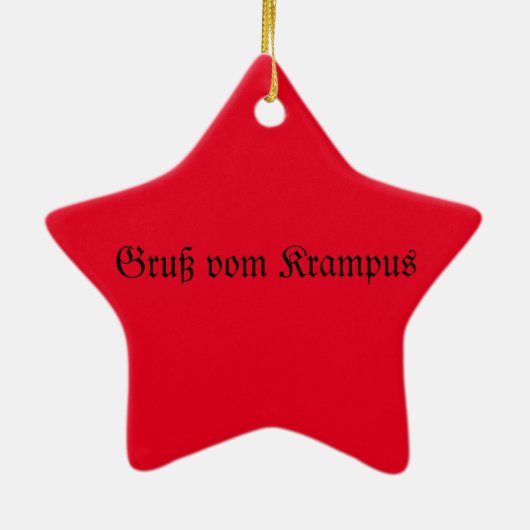 Krampus Keramik Ornament (Hinten)