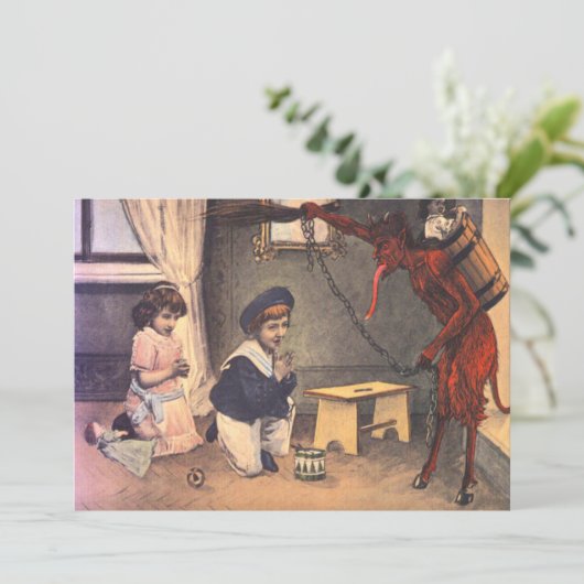 Krampus Kidnapping Bad Children (Stehend Vorderseite)