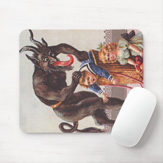 Krampus Kidnapping Children Mousepad (Mit Mouse)