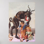 Krampus Kidnapping Children Poster (Vorne)