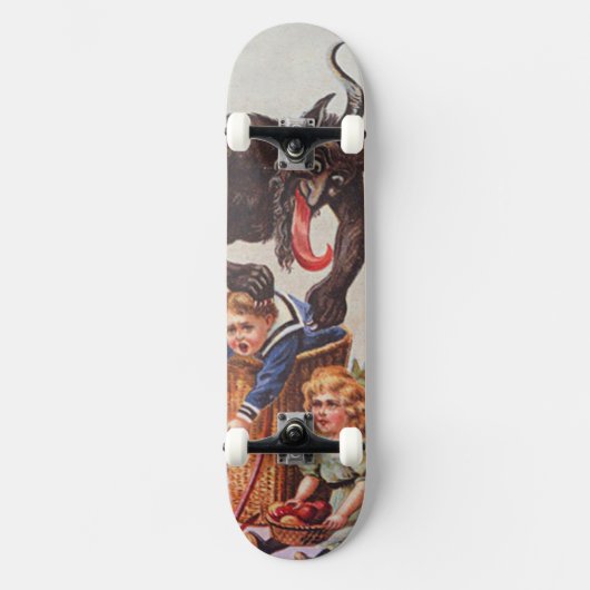 Krampus Kidnapping Children Skateboard (Vorderseite)