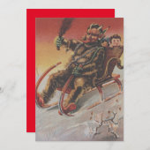 Krampus Kidnapping Children Sleigh (Vorne/Hinten)