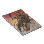 Krampus Kidnapping Children Sleigh Notizblock (Rechte Seite)
