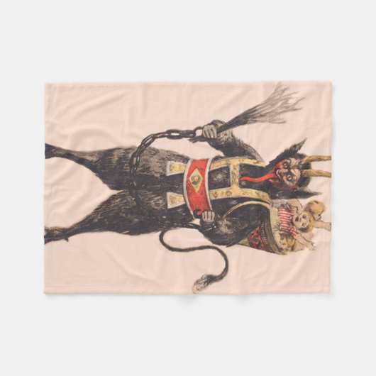 Krampus Kidnapping Children Switch Fleecedecke (Vorderseite (Horizontal))