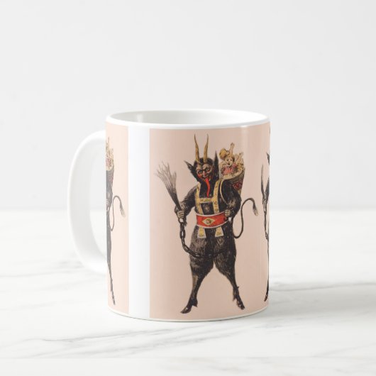 Krampus Kidnapping Children Switch Kaffeetasse (Vorderseite Links)