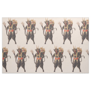 Krampus Kidnapping Children Switch Stoff