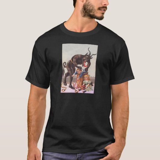 Krampus Kidnapping Children T-Shirt (Vorderseite)