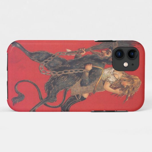 Krampus Kidnapping Girl Case-Mate iPhone Hülle (Rückseite (Horizontal))