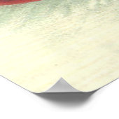 Krampus Kidnapping Kinder auf der Schlittelbahn Poster (Ecke)