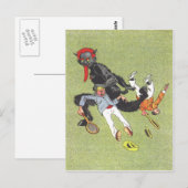 Krampus Kidnapping Men Postkarte (Vorne/Hinten)