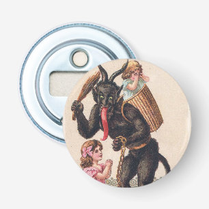 Krampus Kidnaps Girls Vintag Weihnachten Flaschenöffner