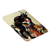 Krampus Kinder im Korb Weihnachtsmagnet Magnet (Rechte Seite)