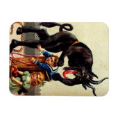 Krampus Kinder im Korb Weihnachtsmagnet Magnet (Horizontal)