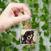 Krampus Kinder in Basketball Weihnachtsfeiertag Sc Schlüsselanhänger (Hand)