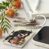 Krampus Kinder in Basketball Weihnachtsfeiertag We Schlüsselanhänger (Vorderseite rechts)