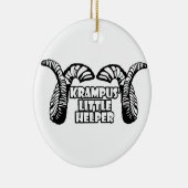 Krampus kleiner Helfer Keramikornament (Rechts)