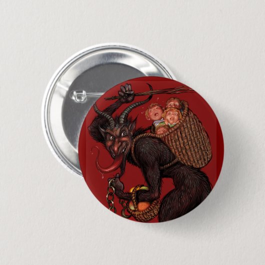 Krampus Knopf Button (Vorne & Hinten)