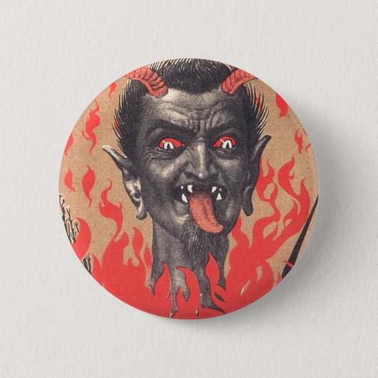 Krampus Knopf Button (Vorderseite)