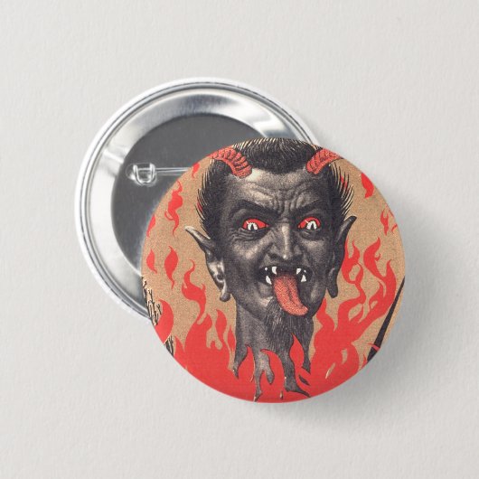 Krampus Knopf Button (Vorne & Hinten)