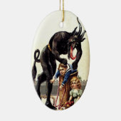 Krampus kommt für schlechte keramikornament (Rechts)