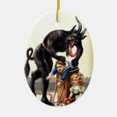 Krampus kommt für schlechte keramikornament (Vorne)
