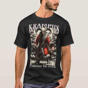 Krampus kommt in die Stadt Weihnachts-Horror-Feier T-Shirt