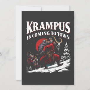 Krampus kommt nach Town Krampus Weihnachten Ankündigung