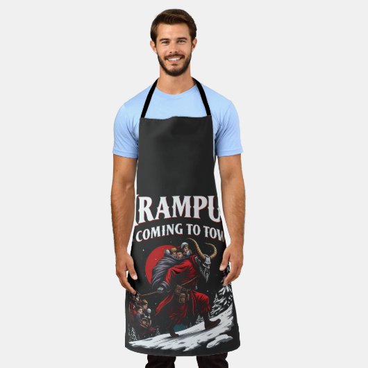 Krampus kommt nach Town Krampus Weihnachten Schürze (Getragen)