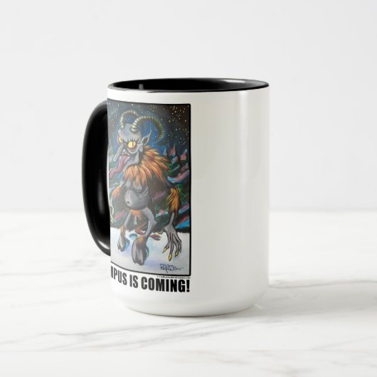 KRAMPUS KOMMT! Tasse (Vorderseite Links)