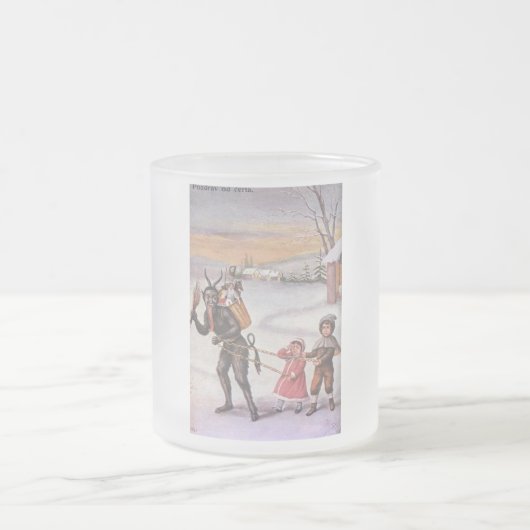 Krampus mattierte Tasse (Mittel)