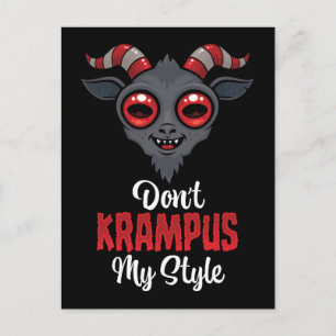 Krampus meinen Stil nicht Postkarte