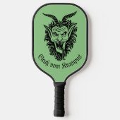 Krampus Muster Pickleball Paddle (Rückseite)