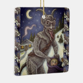 KRAMPUS & NAUGHTY KINDER, BEÄNGSTIGENDE CHRISTMAS  KERAMIKORNAMENT (Rechts)