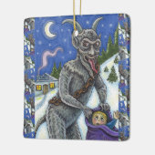 KRAMPUS & NAUGHTY KINDER, BEÄNGSTIGENDE CHRISTMAS  KERAMIKORNAMENT (Links)